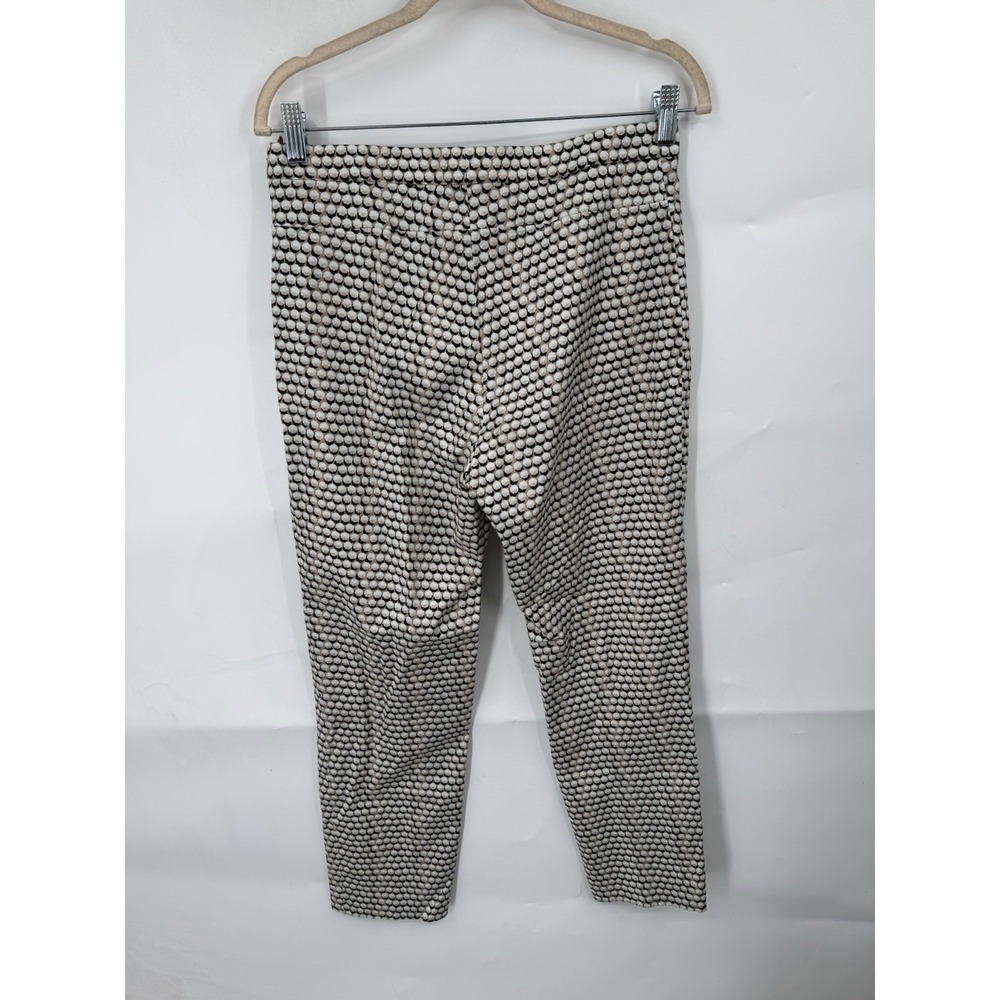 Akris Punto Geometric Straight Trouser Pant Women 6 Ivory Modern Mature Designer - Picture 2 of 8